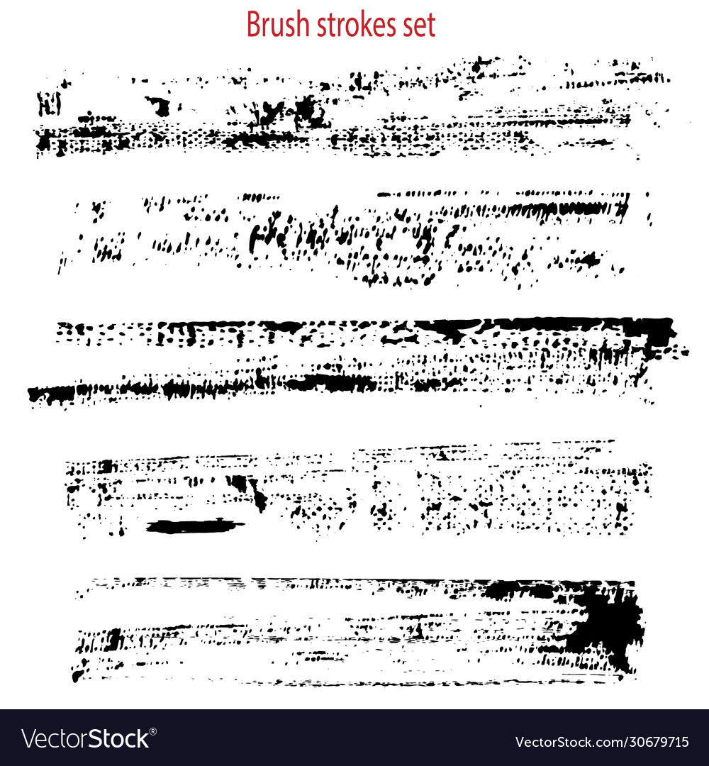 Grungy textures set vector image Grungy textures set