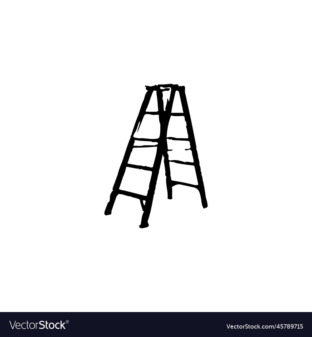 Ladder icon simple style building company big vector image Ladder icon simple style building company big