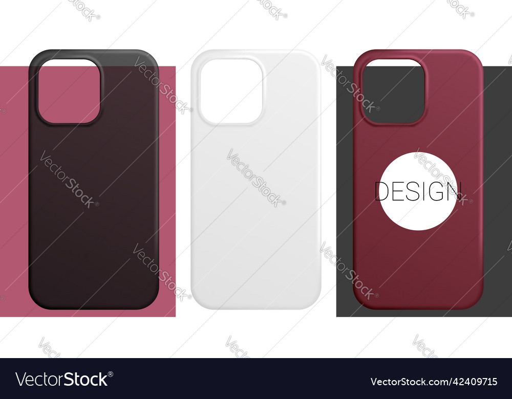 Phone case in mesh gradient style Vector Image Phone case in mesh gradient style
