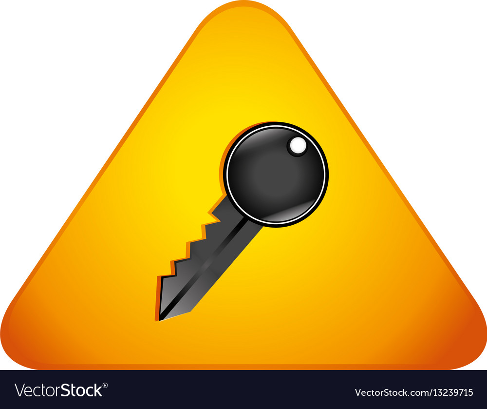 Security key isolated icon