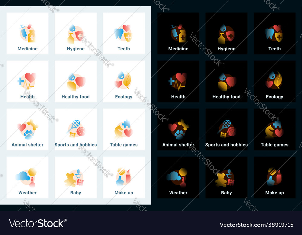 Set icons in gradient style editable