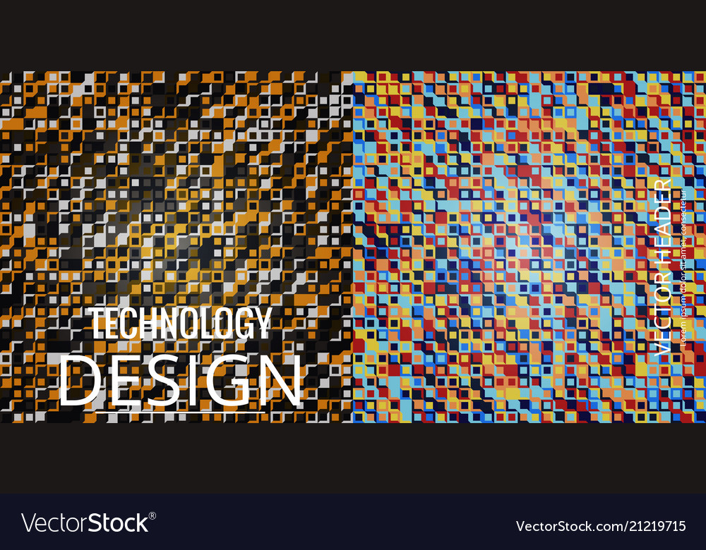 Set of abstract triangle pattern background