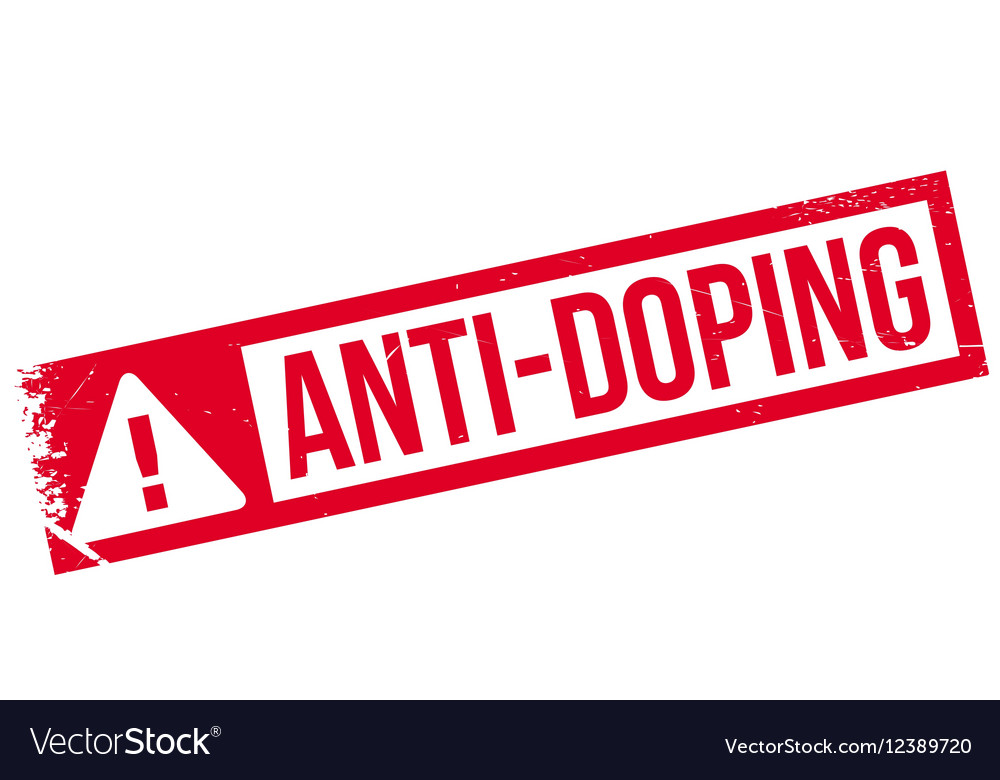 Anti-Doping rubber stamp Royalty Free Vector Image