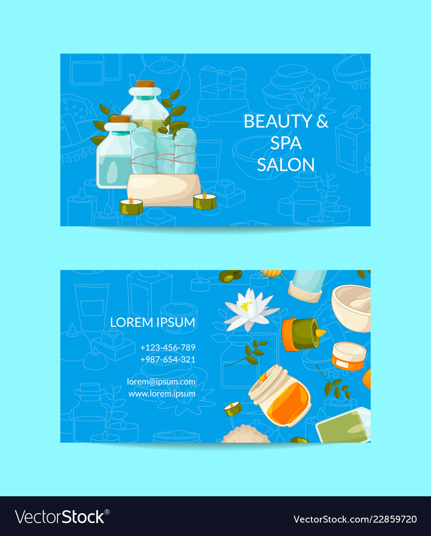 Free Beautiful Business Card Template For Spa Massage
