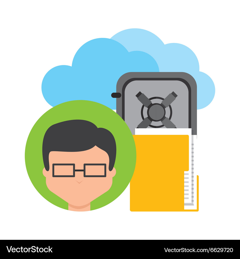 Business security design Royalty Free Vector Image