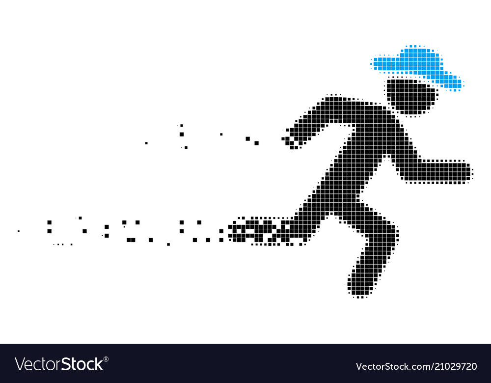 Decomposed Running Figure Icon
