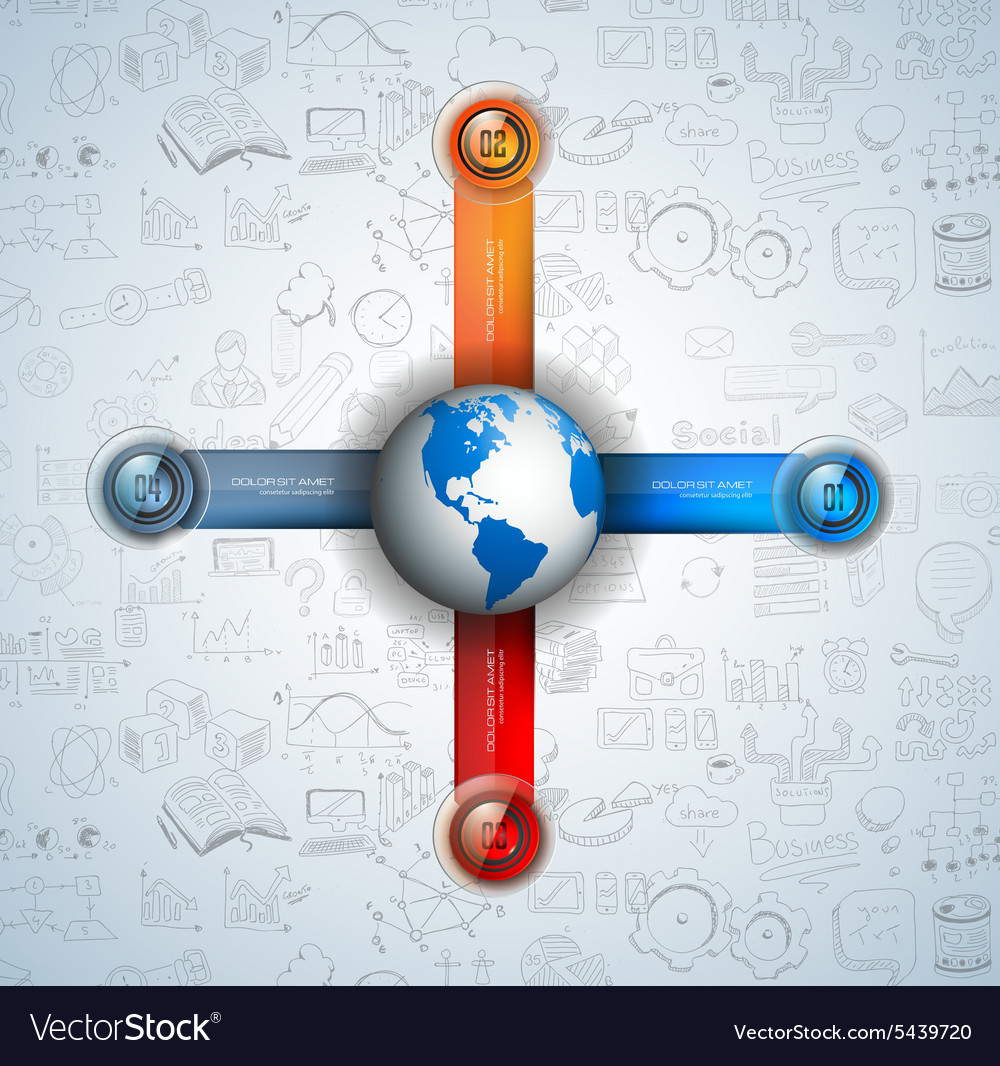 Infographic template for modern data visualization