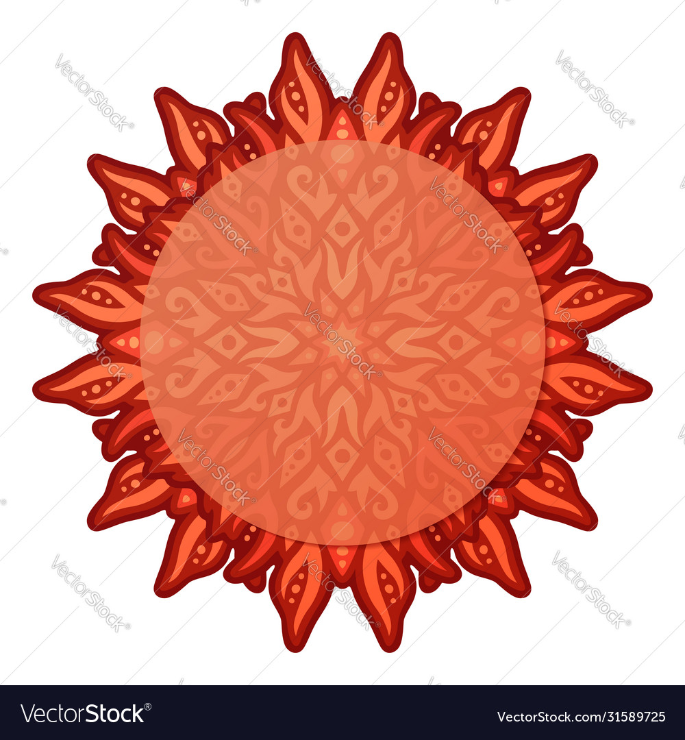 Art with isolated red single fire pattern