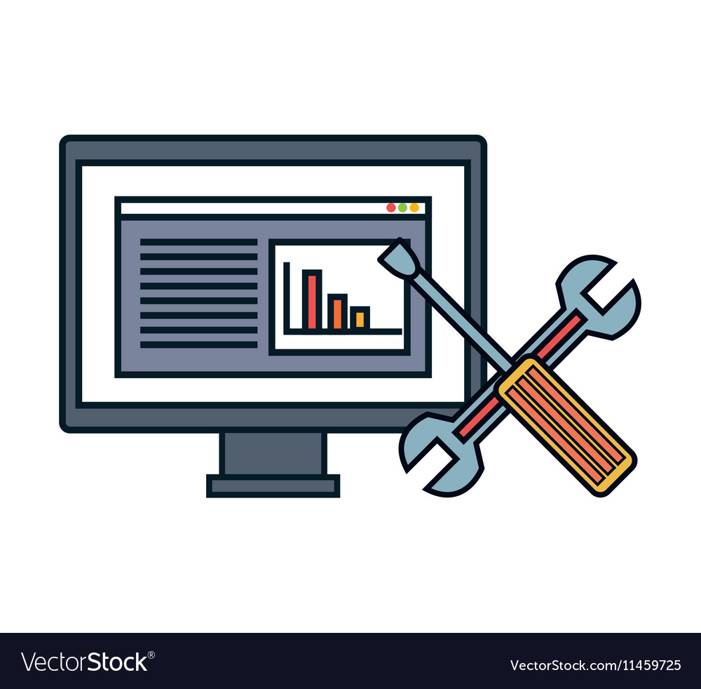 Computer desktop display isolated icon