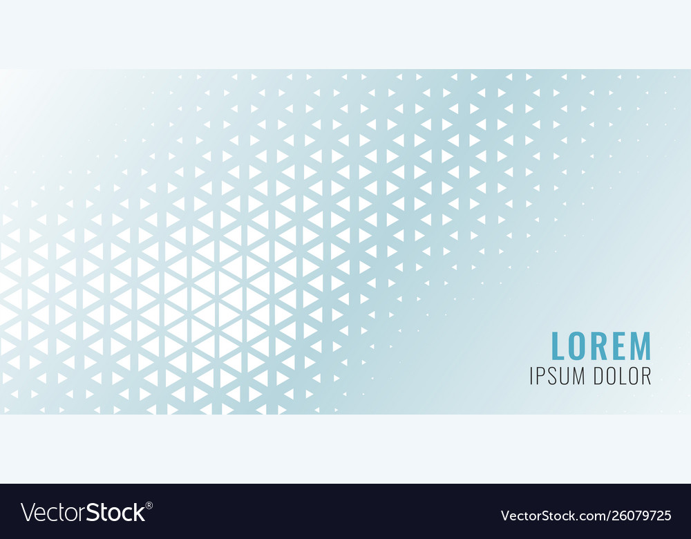 Geometric Triangle Pattern Banner