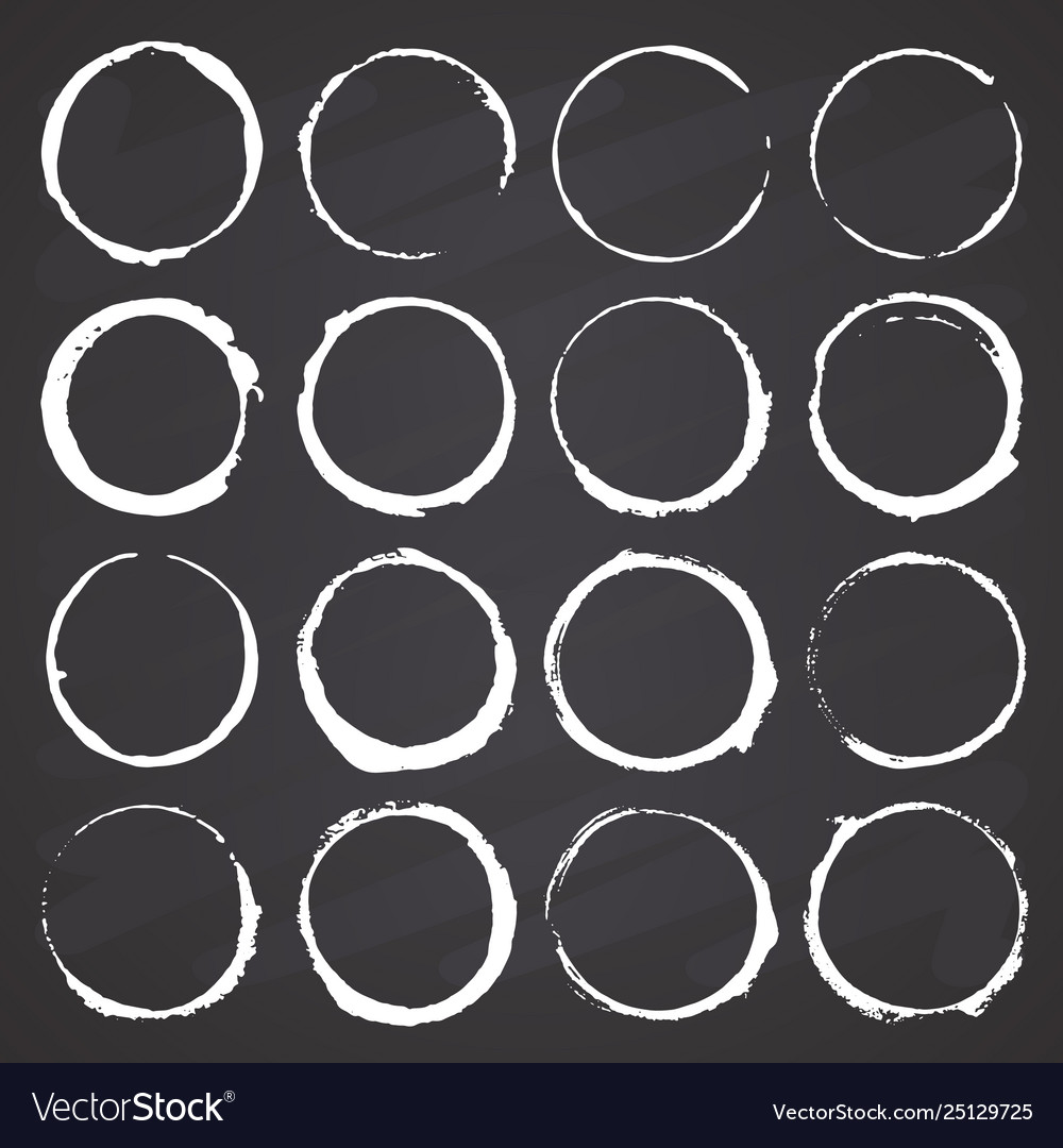Grunge Round Frames - Textured Elements