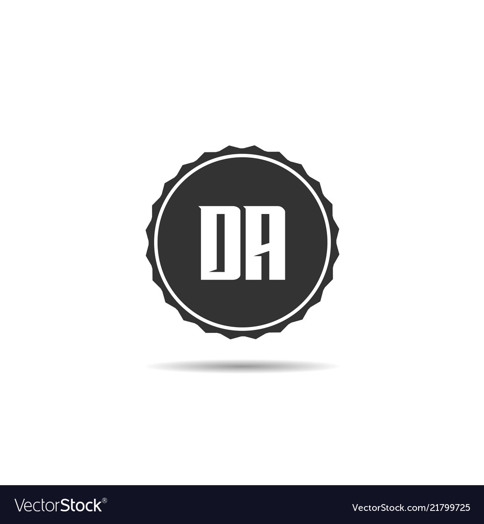 Initial letter da logo template design