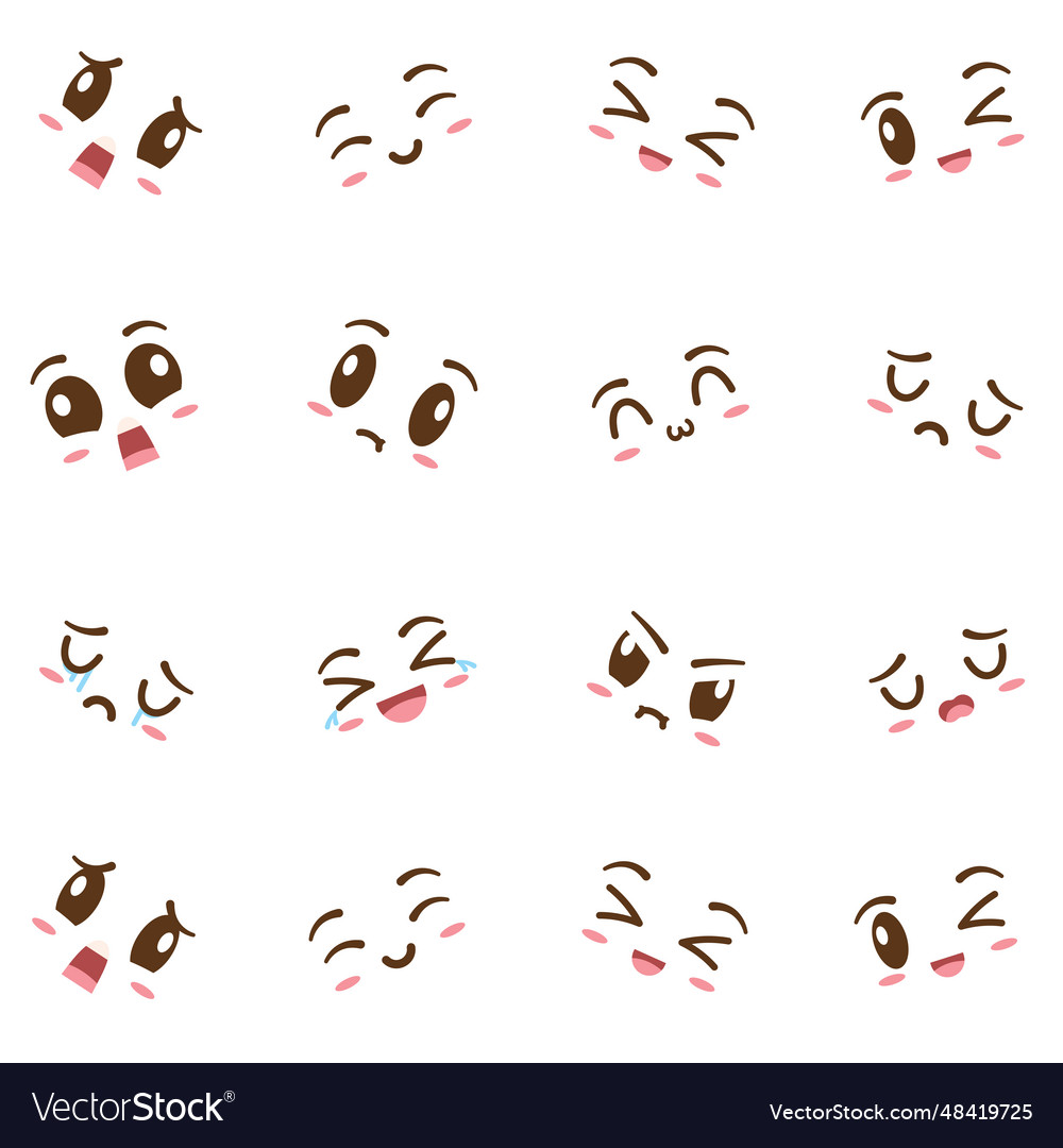 Seamless pattern background with borderless facial Vector Image Seamless pattern background with borderless facial