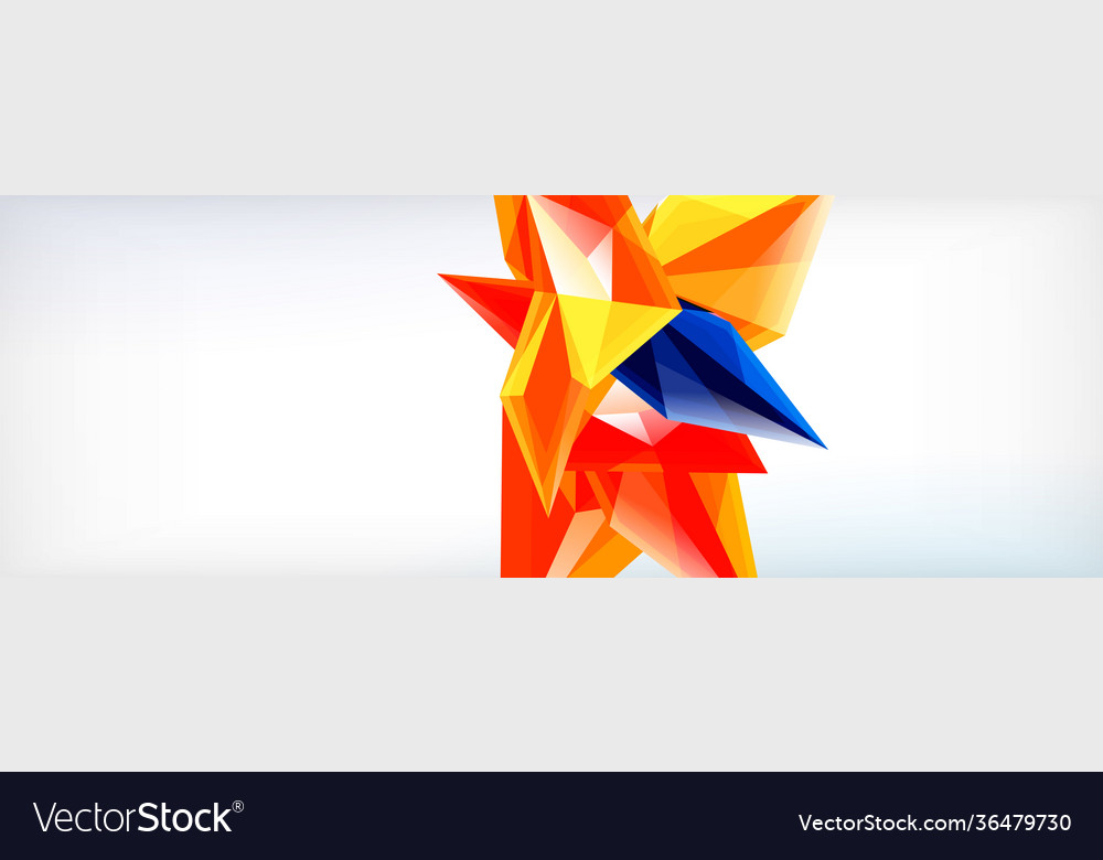 3d triangles and pyramids abstract