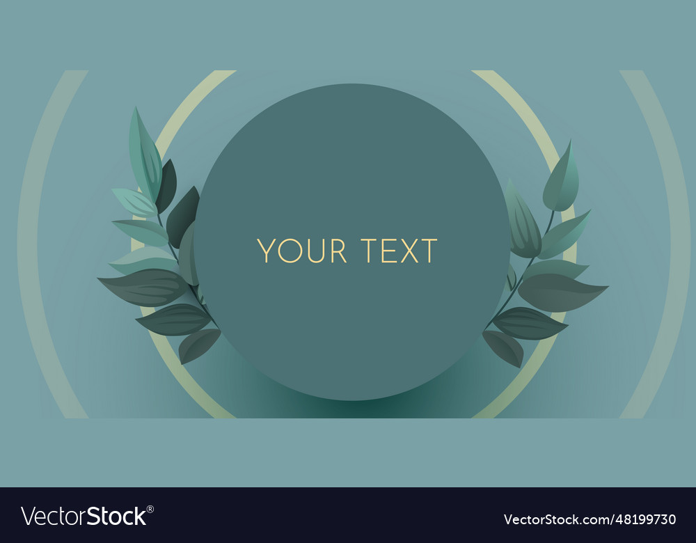 Abstract round frame geometric background