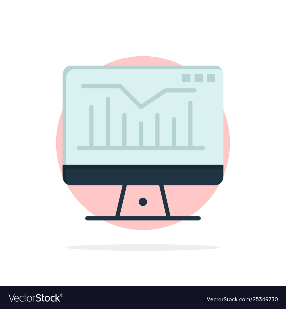 Computer statischer Graph Monitor abstrakter Kreis