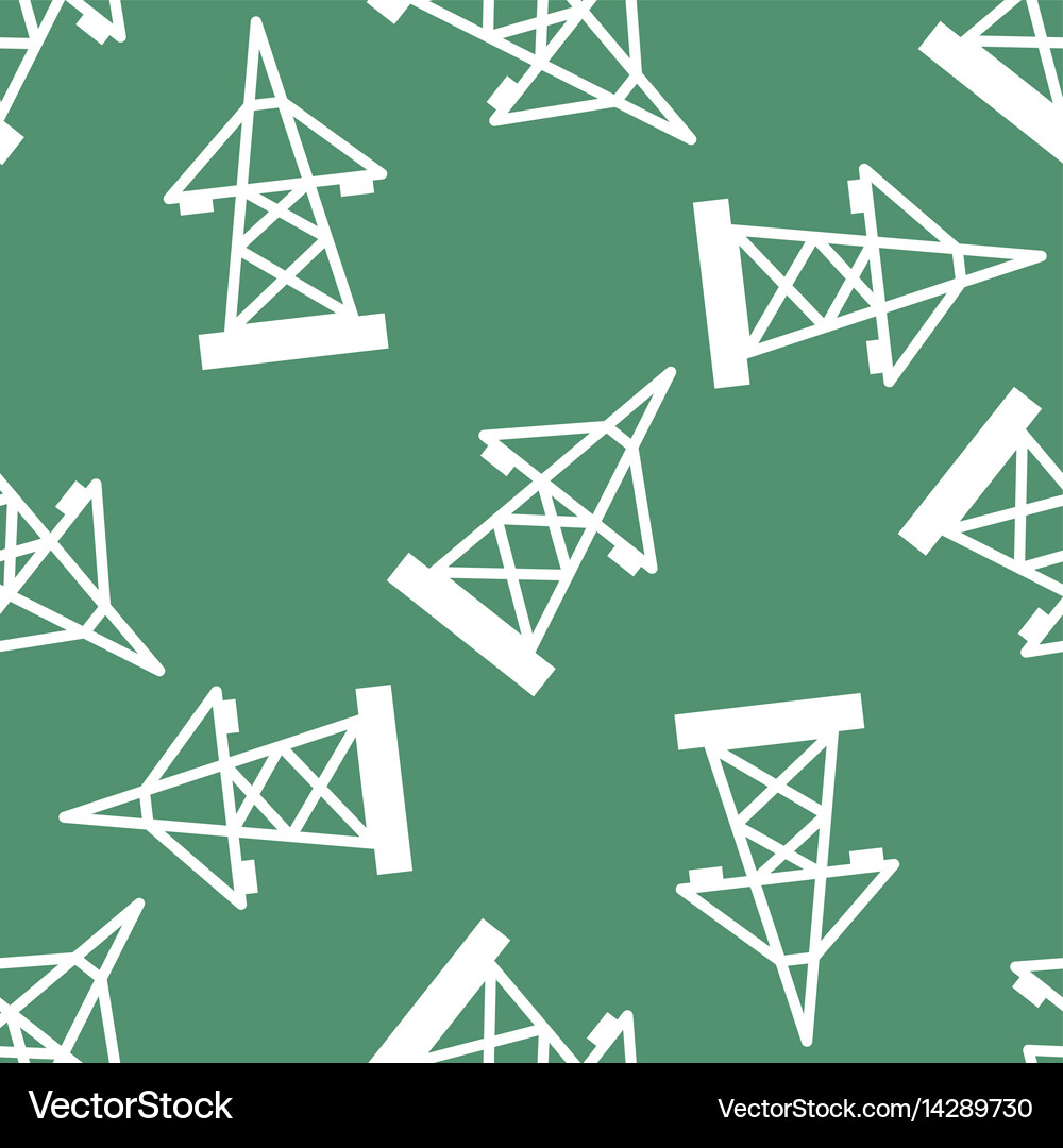 Electric pole seamless pattern Royalty Free Vector Image