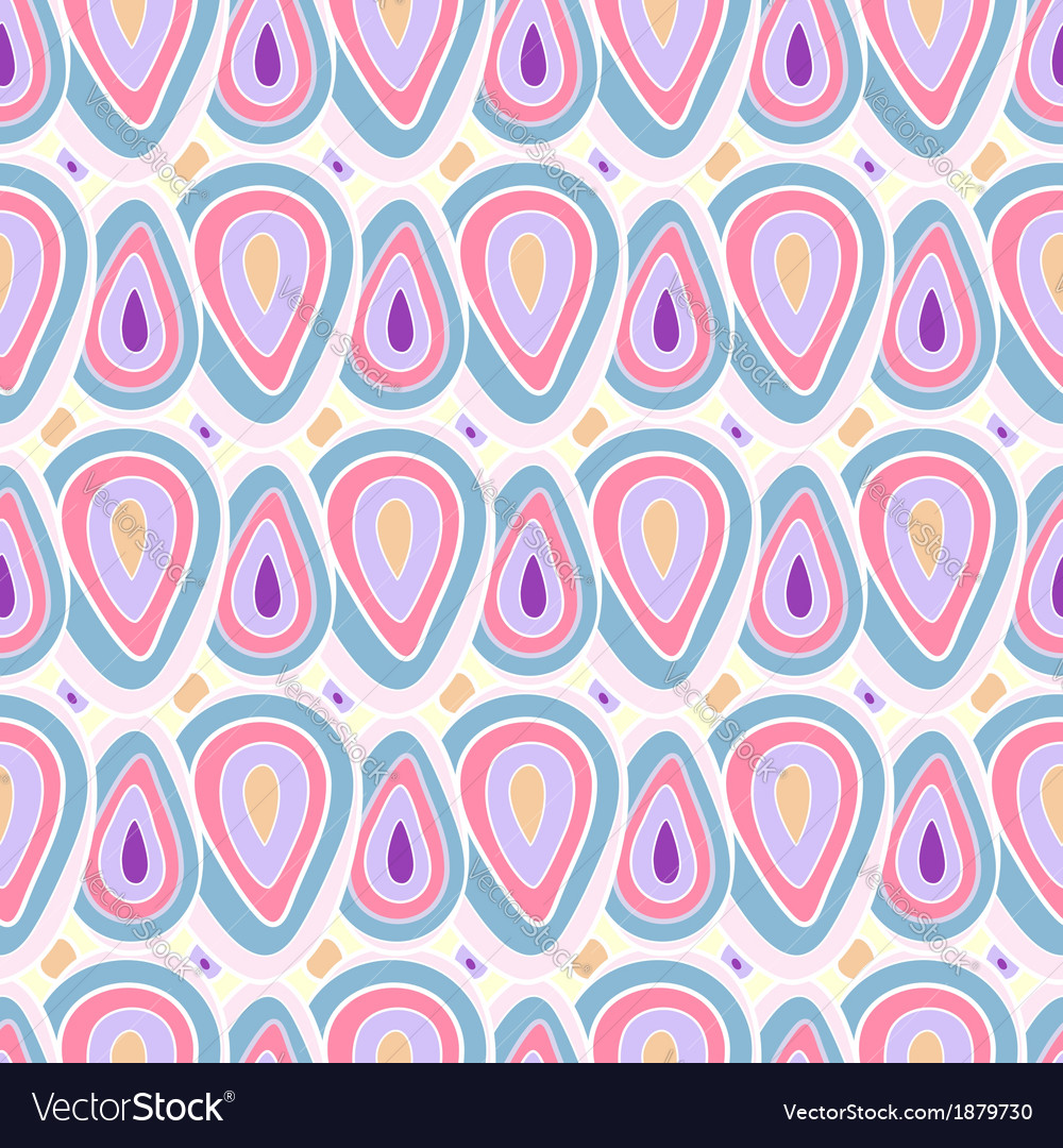 Pastel Geometric Drops Pattern