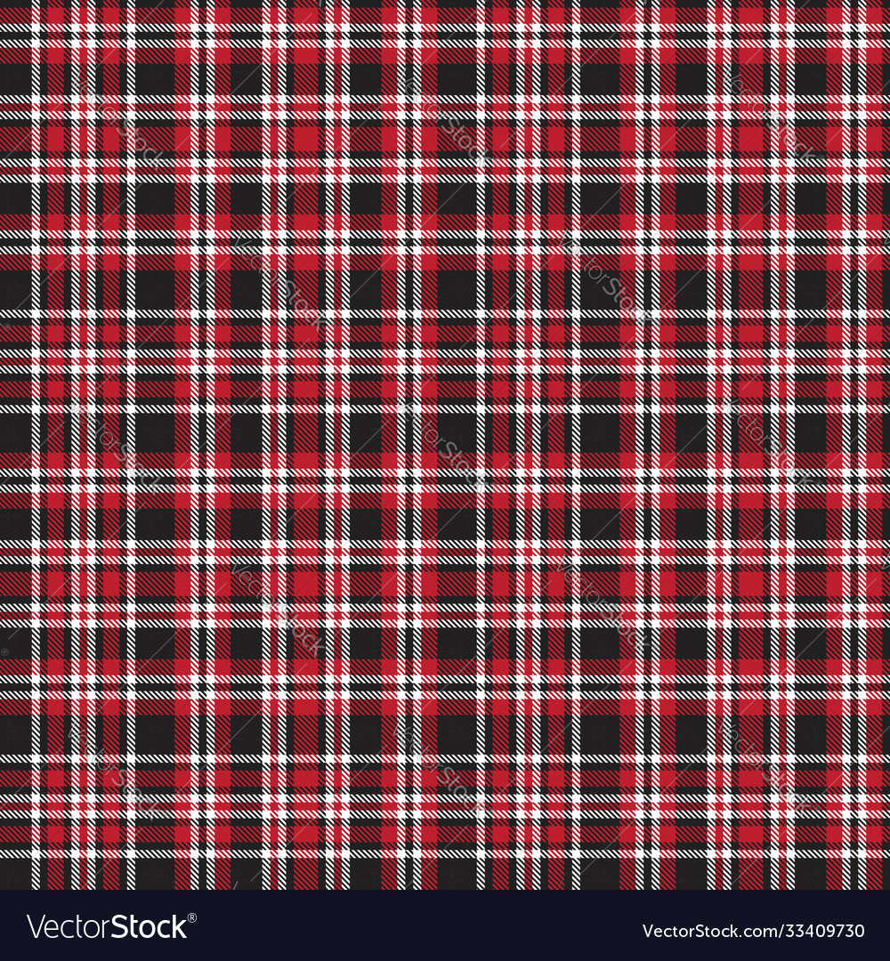 Red glen plaid textured seamless pattern Vector Image