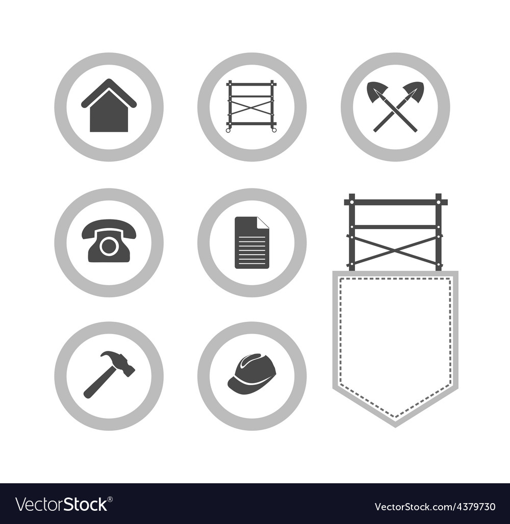 Scaffolding Icon Set - Round Style