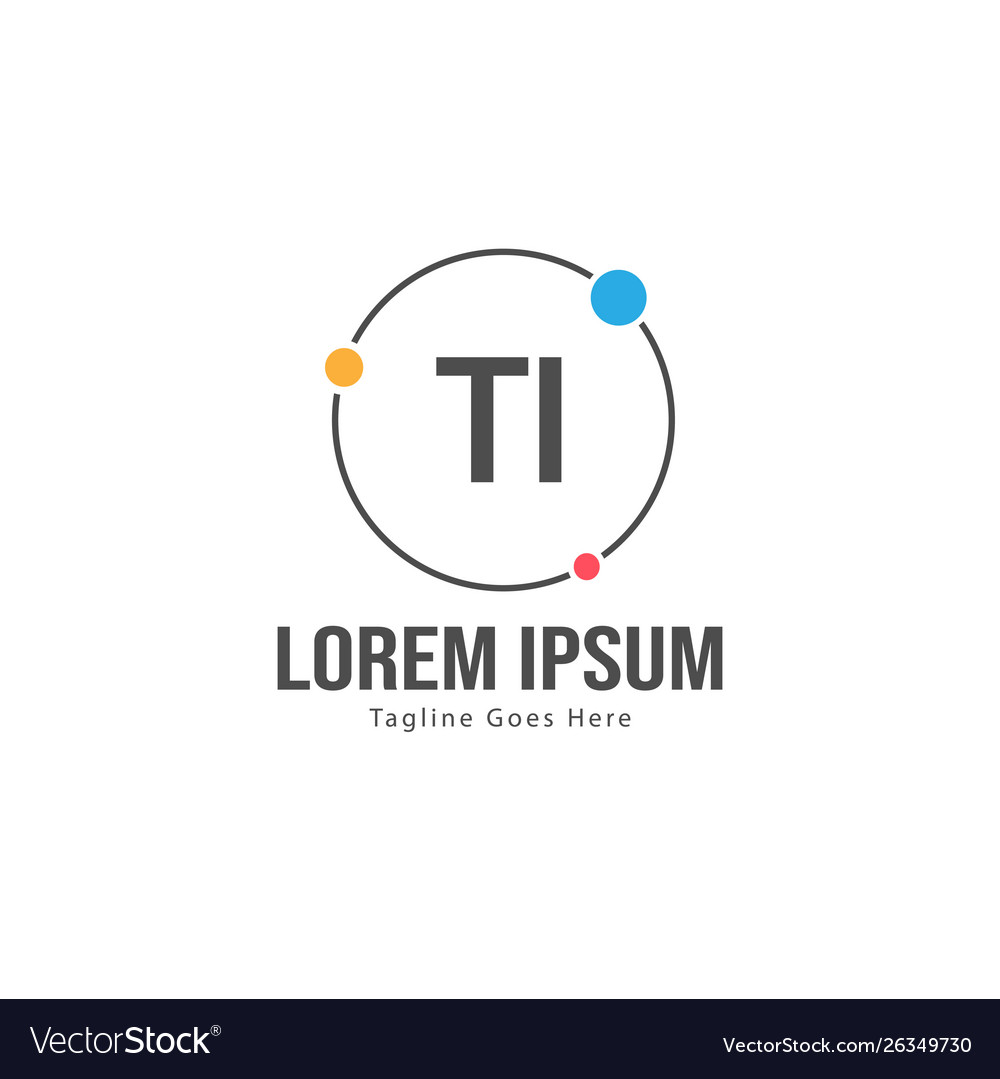 TI Initial Logo with Frame