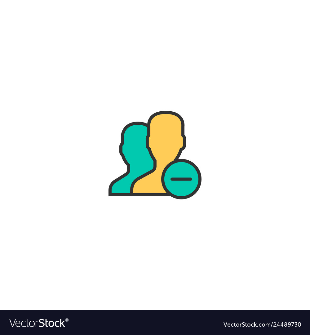 User icon design interaction vector image User icon design interaction