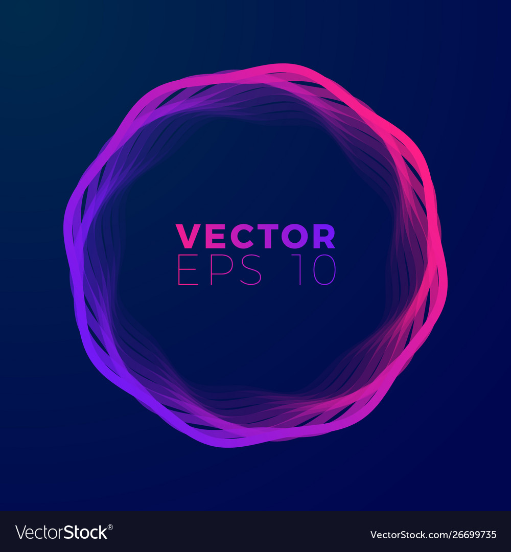 Abstract design template with moving shapes