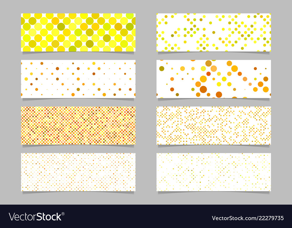 Abstract dot pattern banner background template vector image Abstract dot pattern banner background template