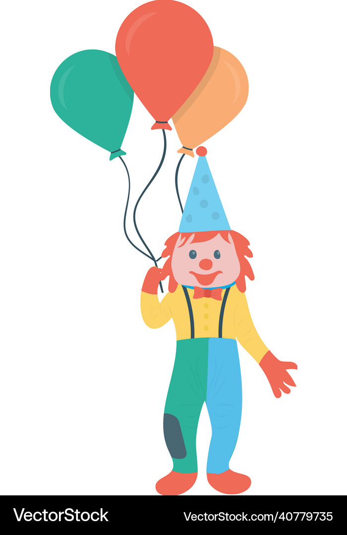 Clown Balloons Royalty Free Vector Image Vectorstock