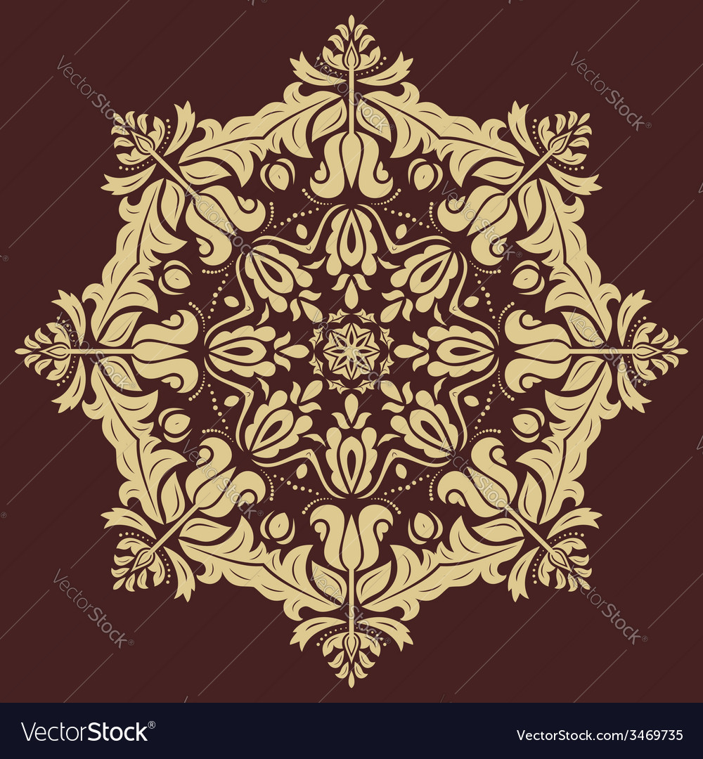 Damask pattern orient background