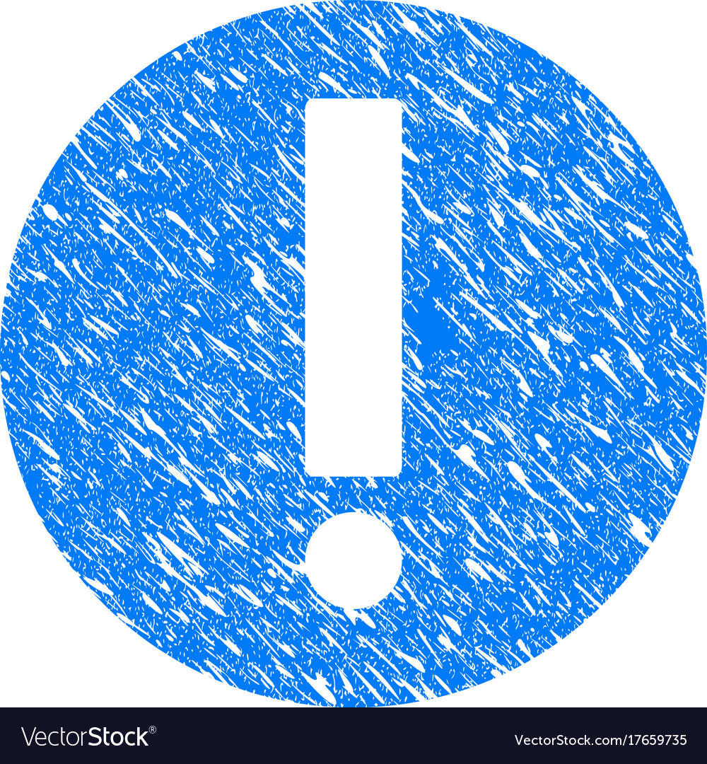 Exclamation grunge icon Royalty Free Vector Image
