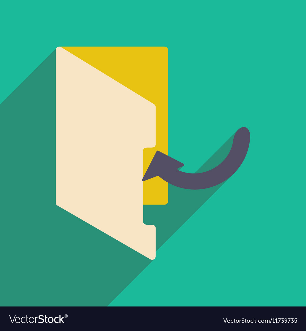 Flat with shadow icon and mobile application