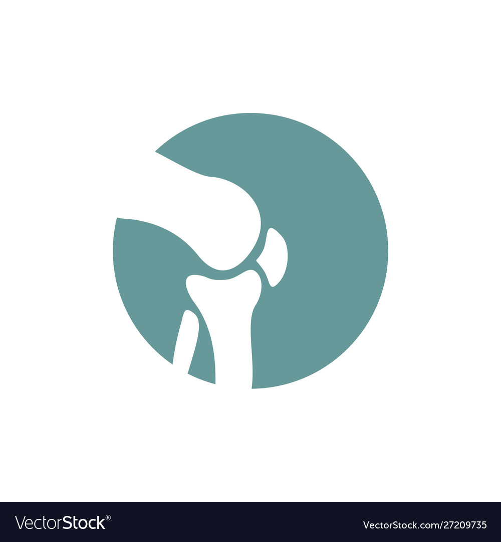 Human bone orthopedic logo concept x-ray Vector Image