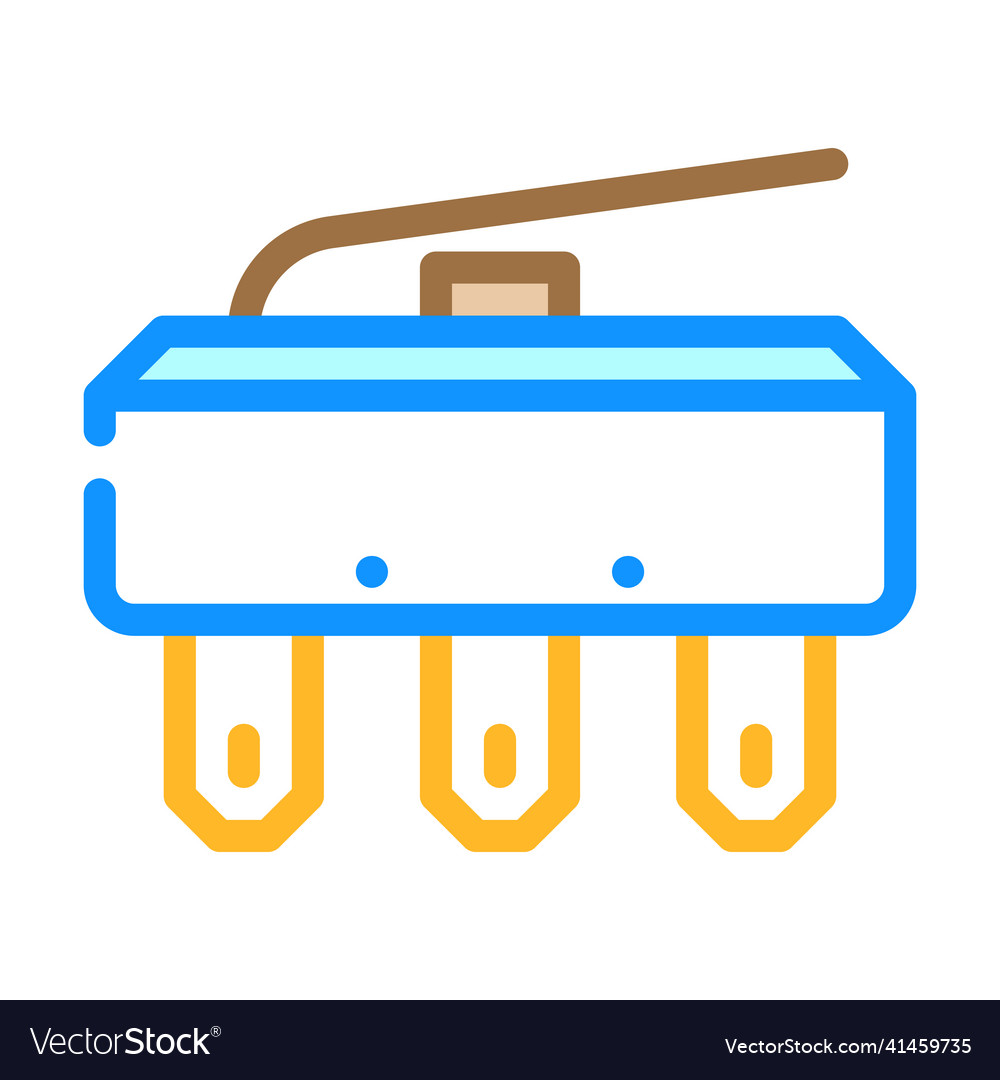 Limit switch color icon vector image Limit switch color icon