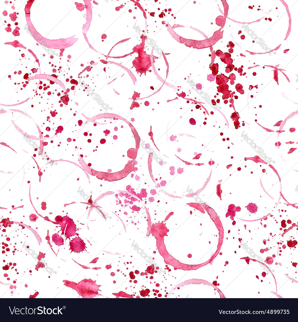 Wine splash and blots seamless pattern