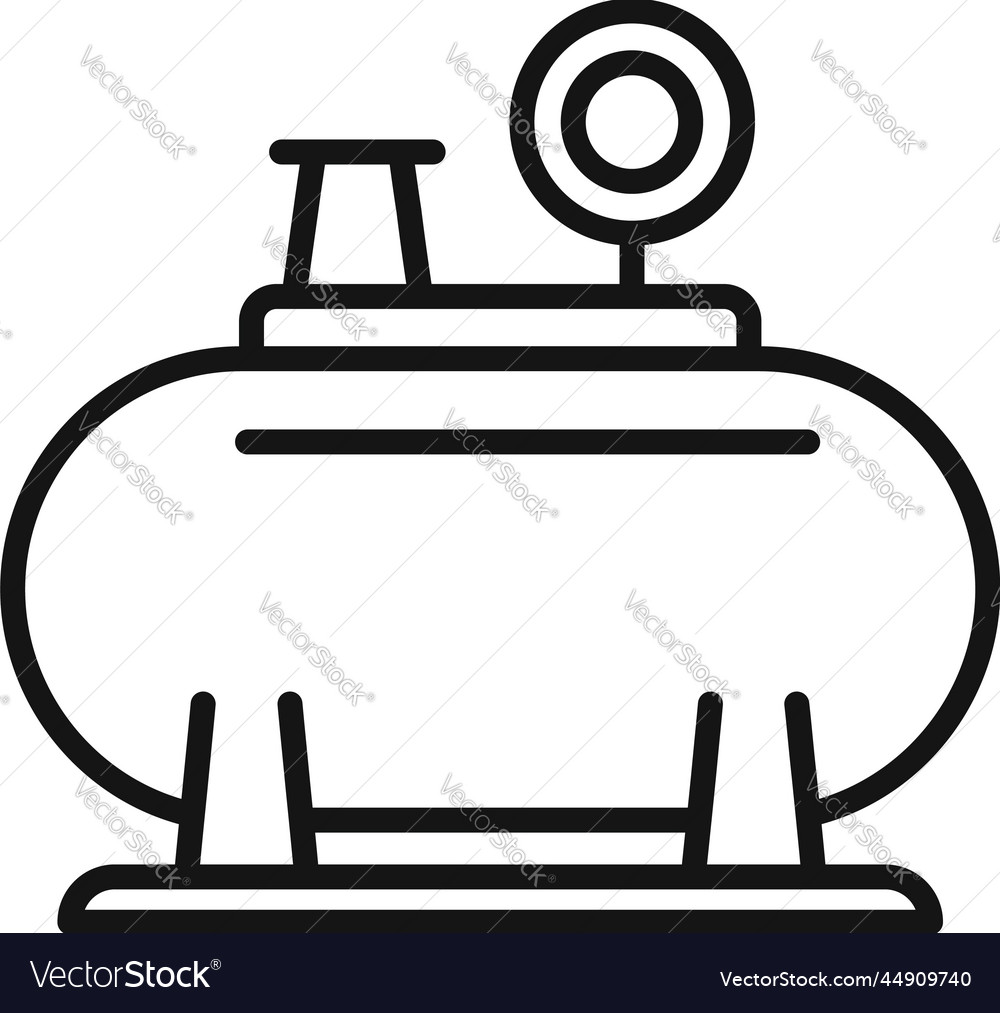 Air compressor icon outline machine pump Vector Image