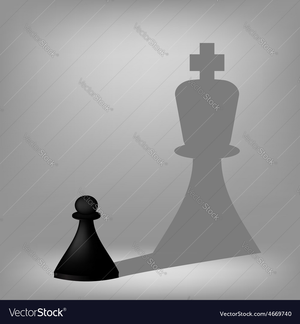 King and pawns Royalty Free Vector Image - VectorStock