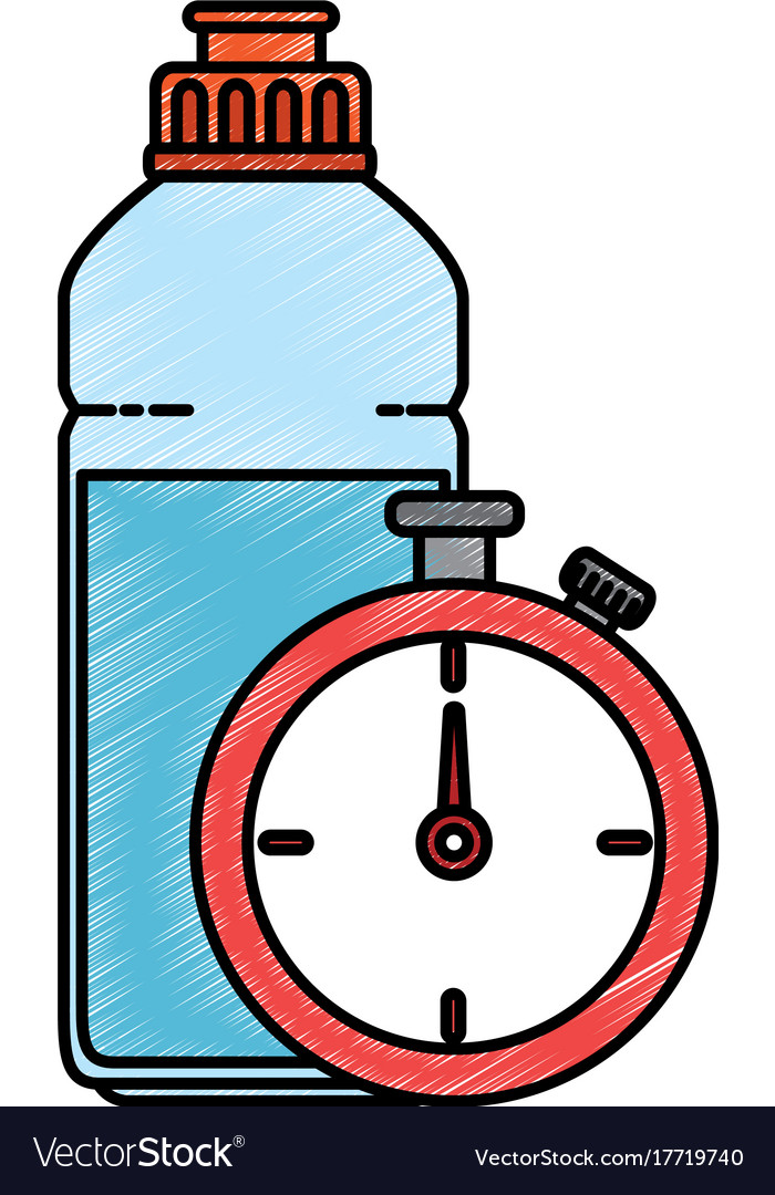 Chronometer timer with bottle