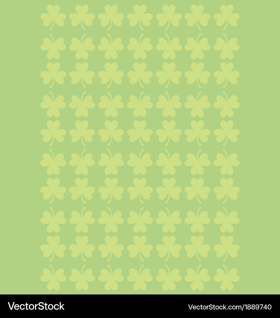 Cloverleaf wallpaper Royalty Free Vector Image