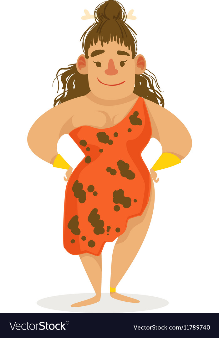 Curvy Woman With Tangled Hair Cartoon Royalty Free Vector