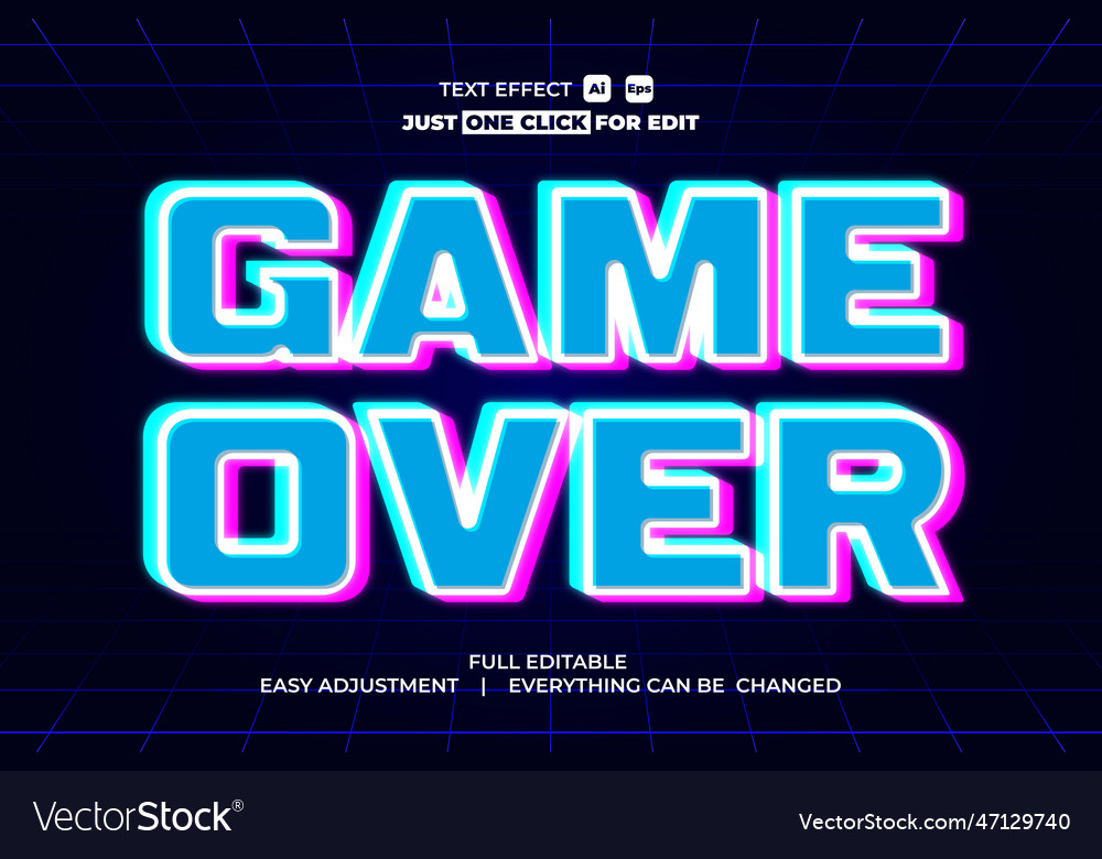 Game event text effect editable