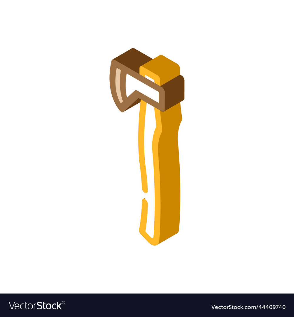 Hudson bay axe hatchet isometric icon