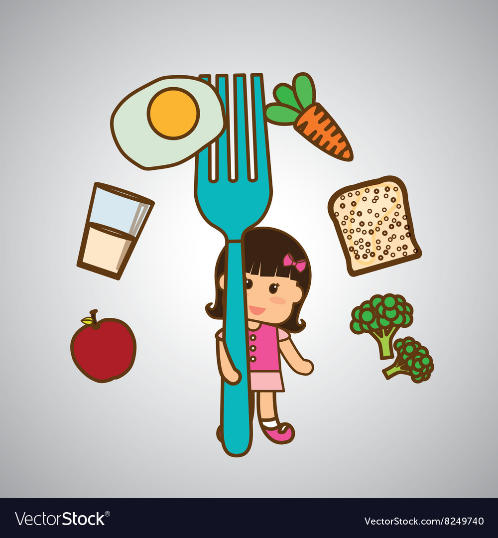 Menu Kids Icon Design Royalty Free Vector Image