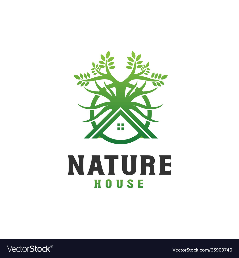 Nature house logo design template - good to use