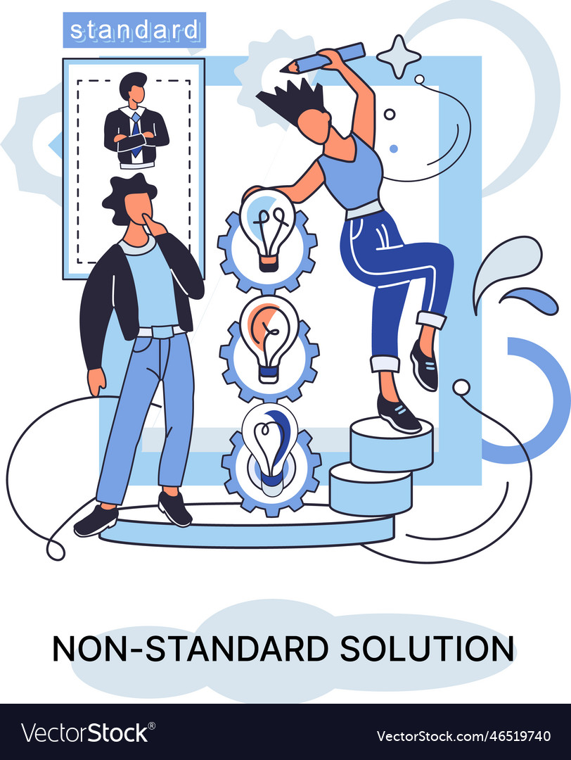 Non standart solution creation of individual vector image Non standart solution creation of individual