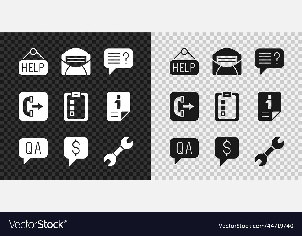 Set signboard with text help mail and e-mail vector image Set signboard with text help mail and e-mail