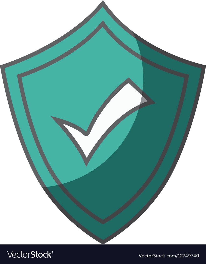 Shield security isolated icon