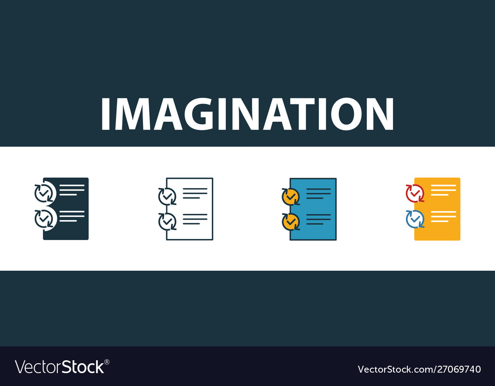 Testing icon set four elements in different styles vector image Testing icon set four elements in different styles