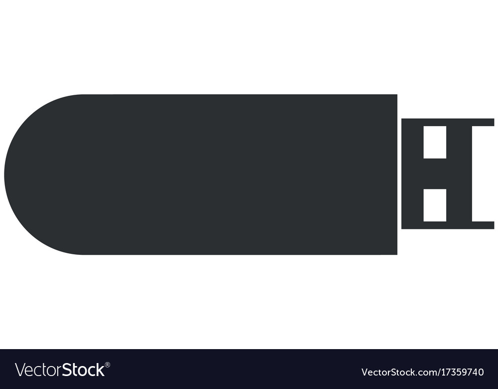 Usb memory isolated icon