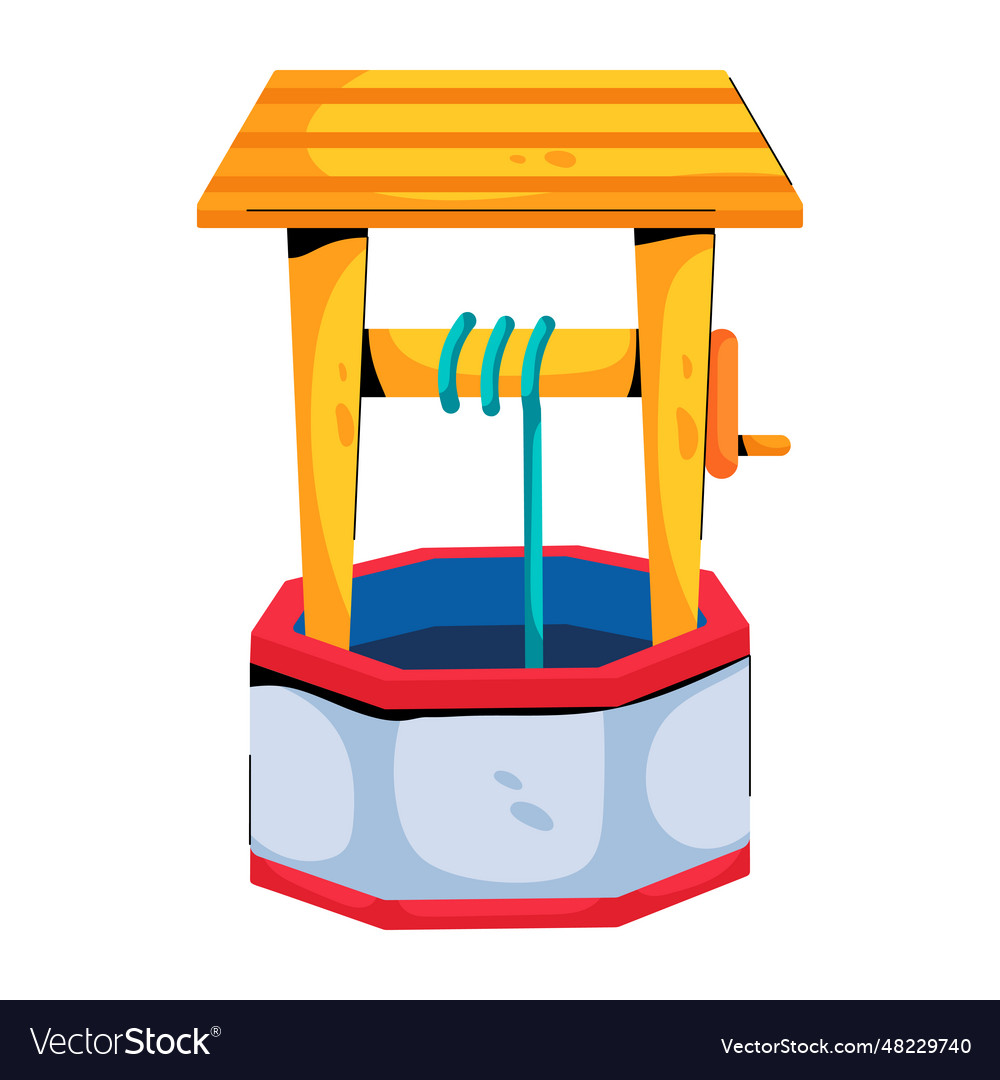 Water well Royalty Free Vector Image - VectorStock